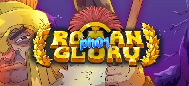 Isang makulay na visual representation ng Roman Glory slot game na nagpapakita ng mga simbolo ng mandirigma at gintong kayamanan.